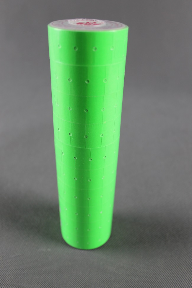 Etikety pre etiketovacími kliešte jednoriadkové zelené