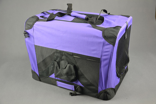 Klietka pre psa látková, prepravky, veľ. S fialová ELEMENTRIX