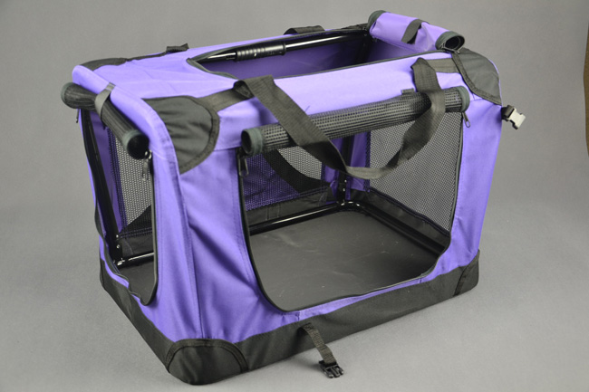 Klietka pre psa, prepravné klietka, látková prepravka, veľ. L fialová ELEMENTRIX