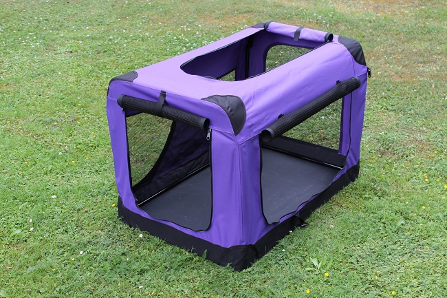 Klietka pre psa látková, prepravky, veľ. 3XL fialová ELEMENTRIX