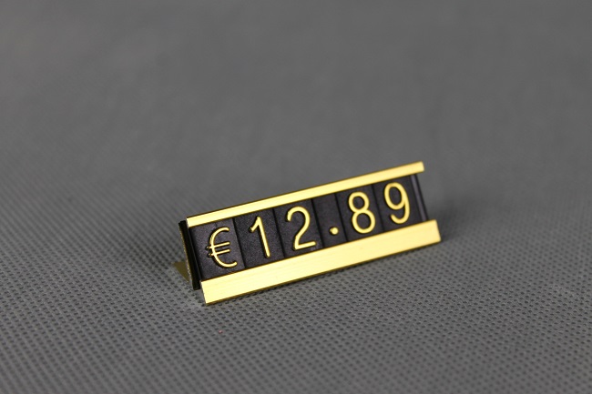 Plastové cenovky náhradní znak tečka zlatá ELEMENTRIX