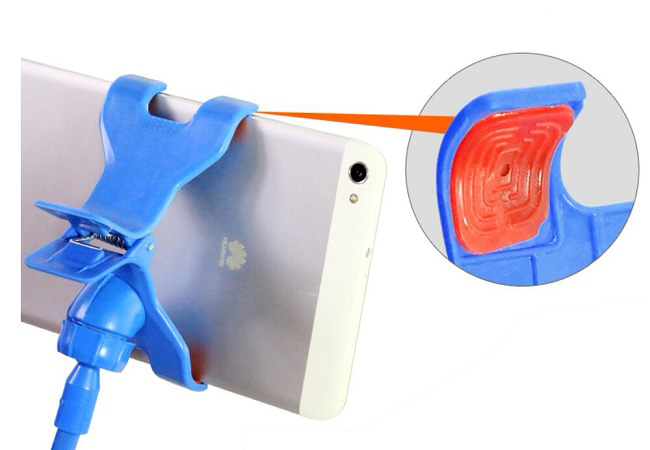 Držák mobilu na postel nebo stůl, bílý