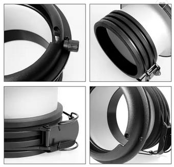 Adaptér pro miniblesky na bajonet Bowens guma