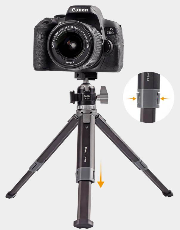 Elementrix mini stativ s držákem mobilu, kulová hlava XLT