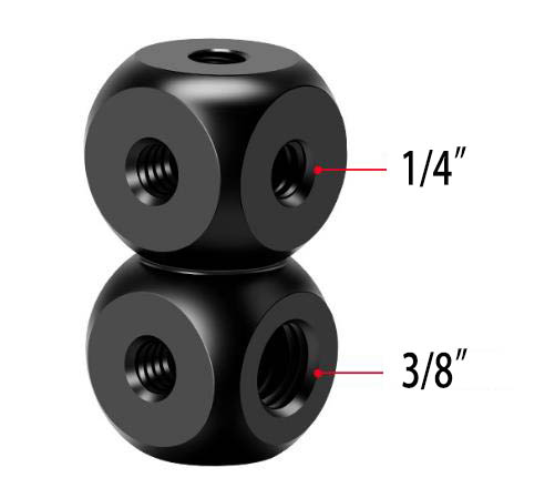 Upínaci kostka nástavec 1/4" a 3/8"