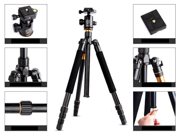 Hliníkový stativ tripod s hlavou 159cm