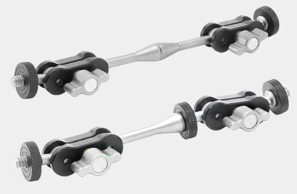 Fotografické rameno 2 otočné hlavy s prodloužením šroub 