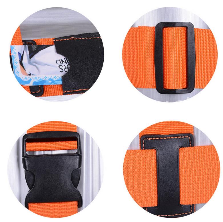 Popruh na kufor krížový žlutý