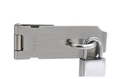 Dverná nerezová petlica 82mm s protikusom