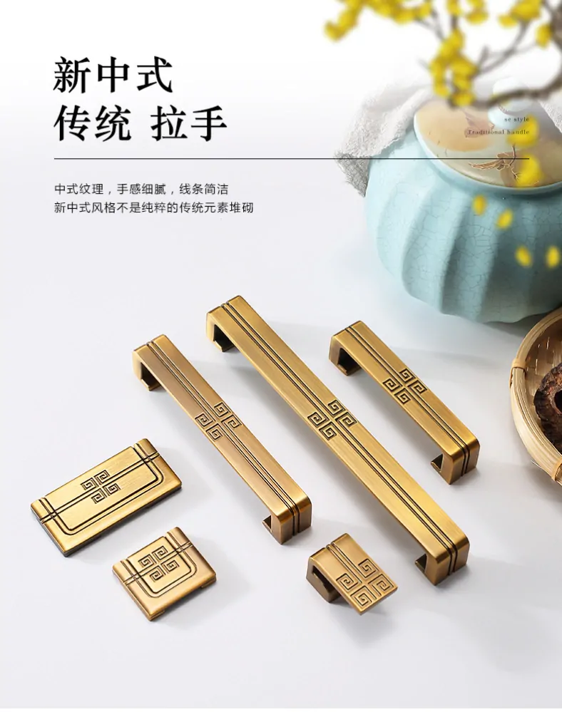 Šuplíkové, dveřní madlo čínský neo styl 6570