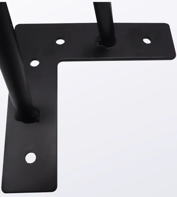 Posteľová noha Hairpin 200mm, 4 kusy, čierna