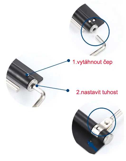 Automatický zatvárač dverí 145° sklopný strieborný