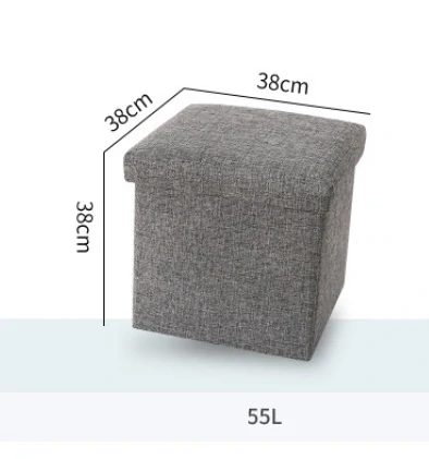 Taburet 38x38x38 svetlá šedá