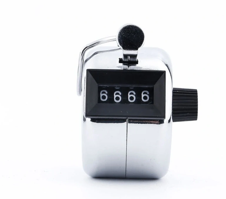 Mechanické ručné počítadlo kovové Clicker