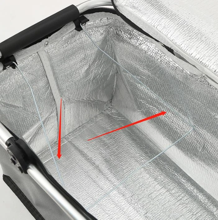 Nákupný, piknikový termo košík, modry