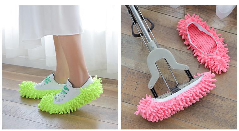 Čistiace návleky z mikrovlákna ružová