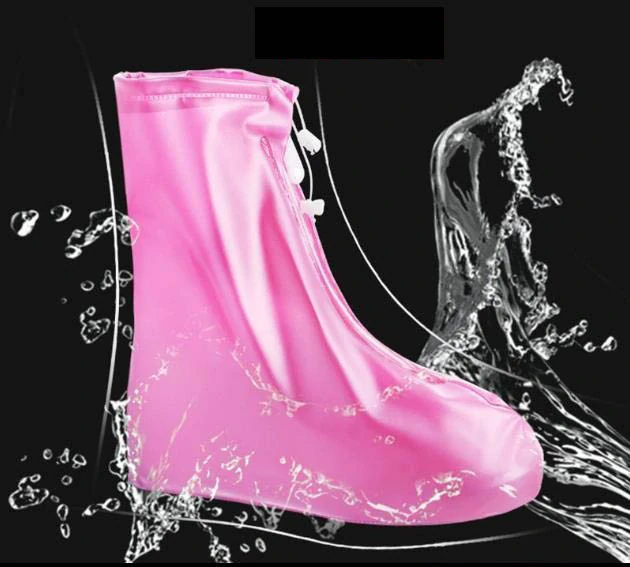 Štýlové nepremokavé návleky na topánky ružové 2XL