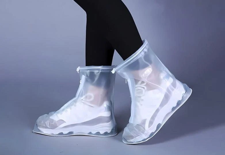 Štýlové nepremokavé návleky na topánky biele 2XL