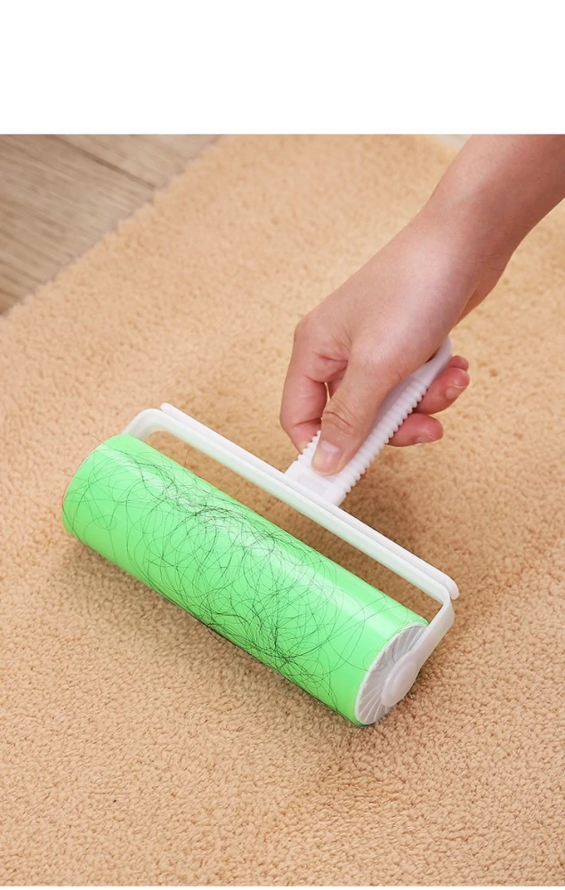 Umývateľný valček na chlpy modry L