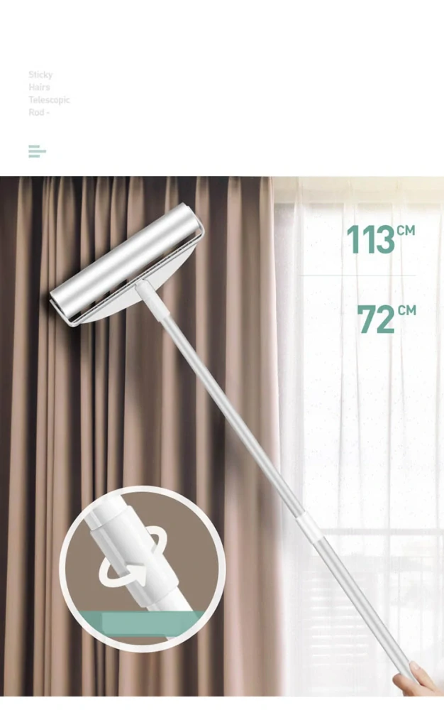 Valček na oblečenie a čalúnenie 24cm teleskopický