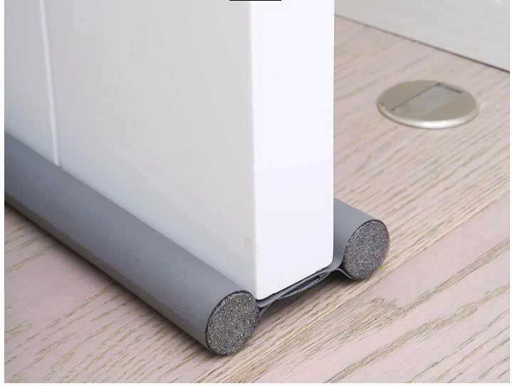 Obojstranná tesniaca lišta pod dvere, skladacia šedá