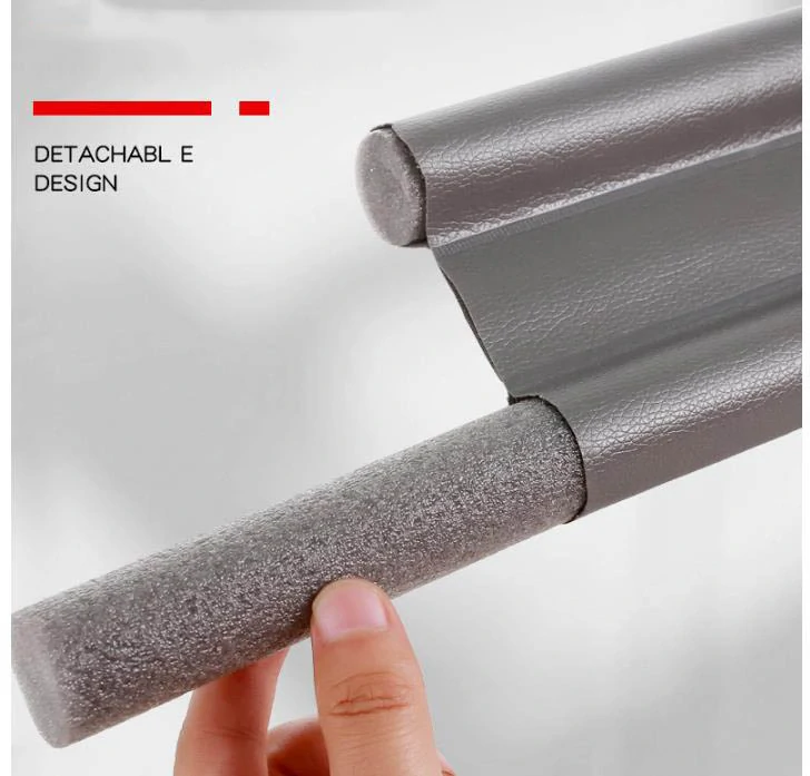 Obojstranná tesniaca lišta pod dvere, skladacia čierna