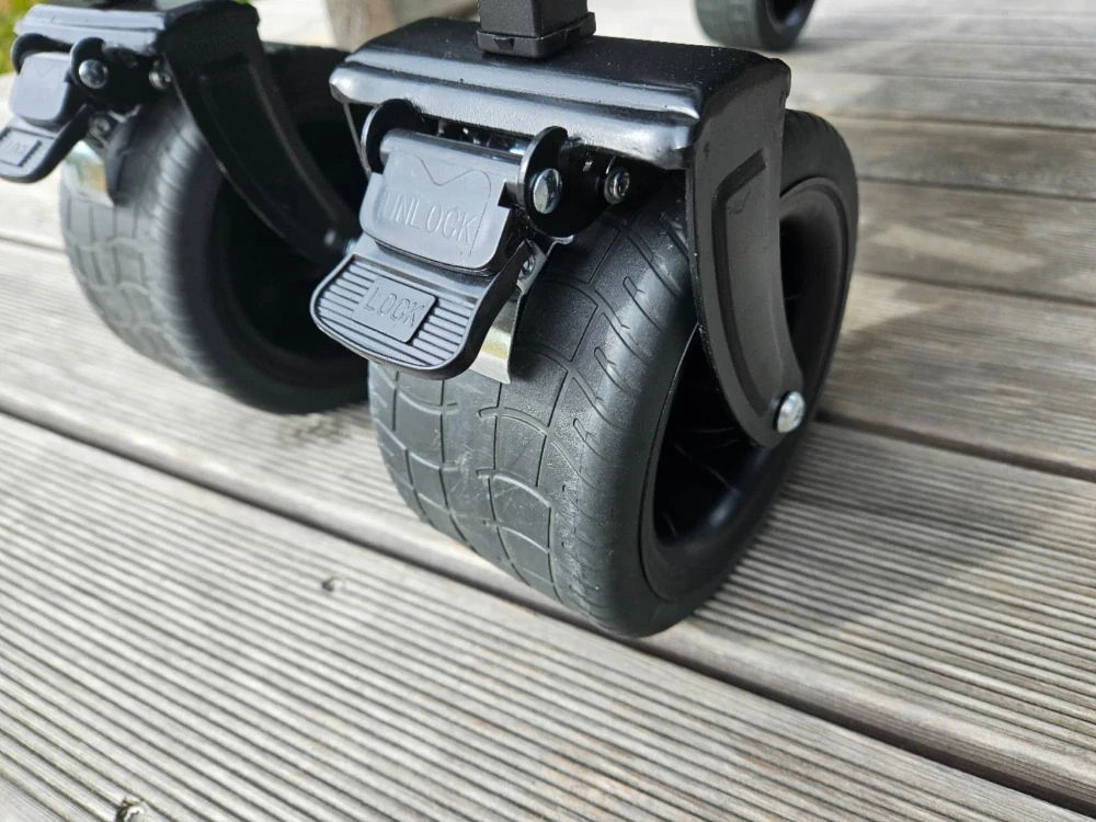 Skladací kempingový vozík, plážový vozík, tankové kolesá 90mm