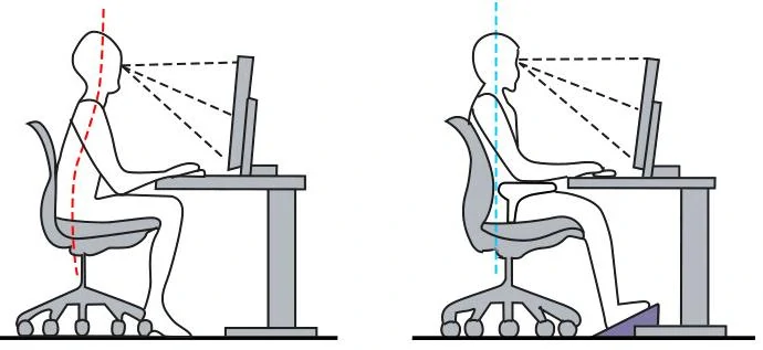 Podnožka pod stôl kreslá s masážnou funkciou, ergonomická podnožka