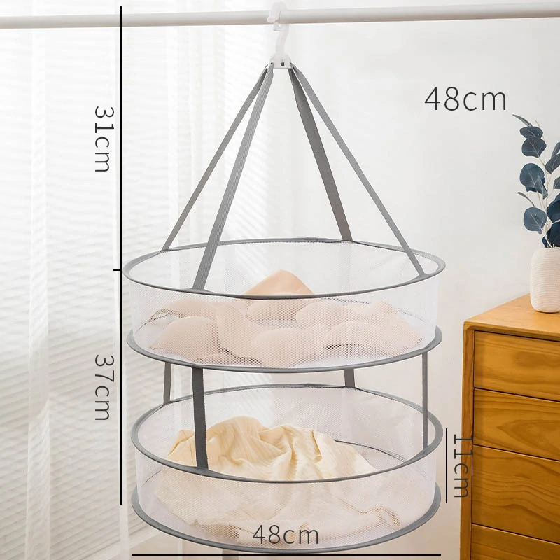 Skladacia sieťka na sušenie bielizne, kruhové 2 poschodia