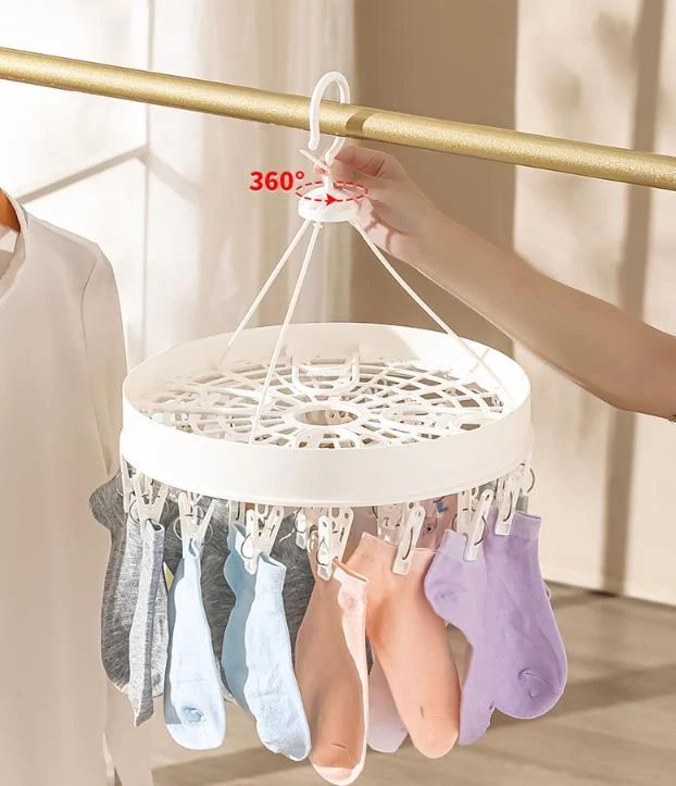 Sušiak na ponožky a spodnú bielizeň alebo topánky 24 kolíčkov