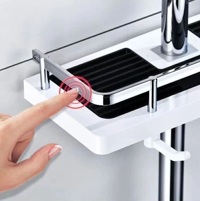 Polička na sprchovú tyč 22mm a 24mm