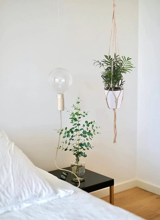 Záves na kvetináč - prírodný 60cm