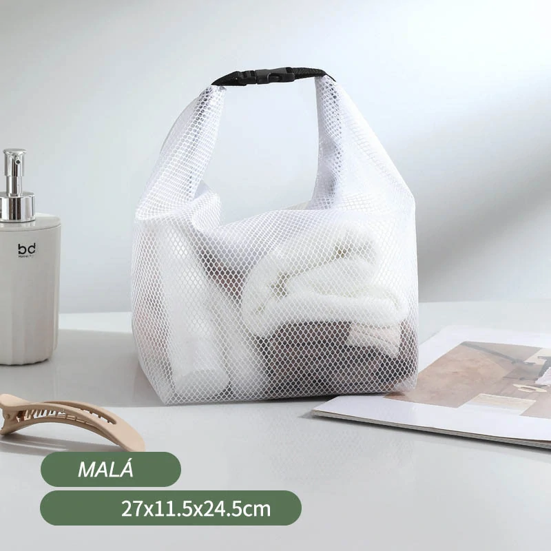 Vodeodolná plážová taška biela menšia