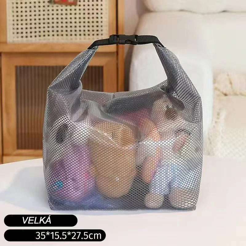 Vodeodolná plážová taška šedá menšia