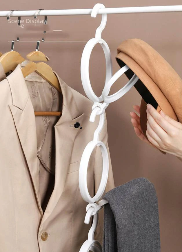 Vešiak na čiapky a šály - biely