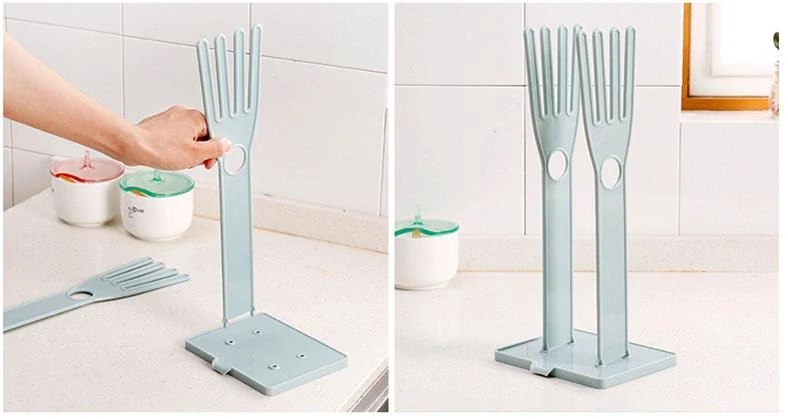 Stojan na sušenie rukavíc - zelený