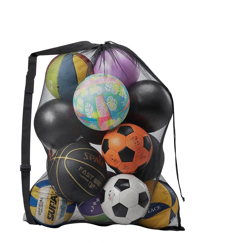 Sieťový vak na lopty s ramenným popruhom