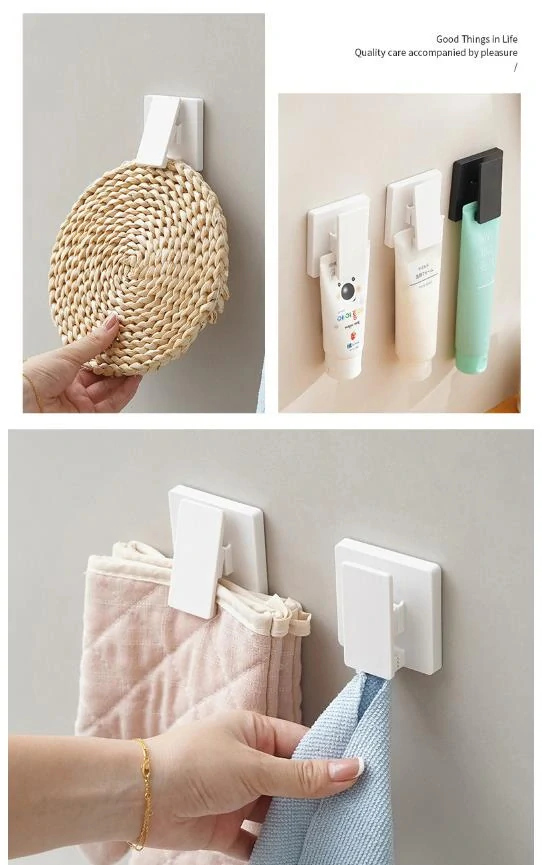 Samolepiaci nástenný držiak na tuby - čierny