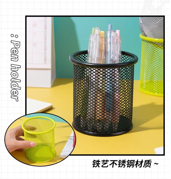 Drôtený okrúhly stojan na ceruzky