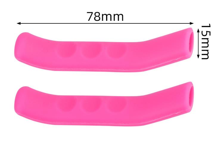 Silikónové návleky na brzdové páky, 1 pár, červené