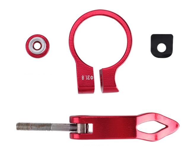 Objímka sedlovky s rýchloupinákom 34,9 mm čierna