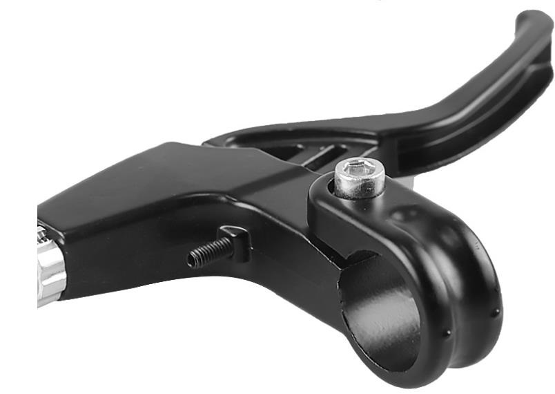 Brzdové páky na bicykel (1 pár, farba strieborná)