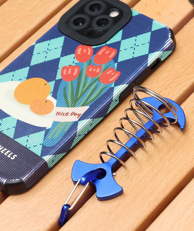 Terasová pružinová svorka s karabínou