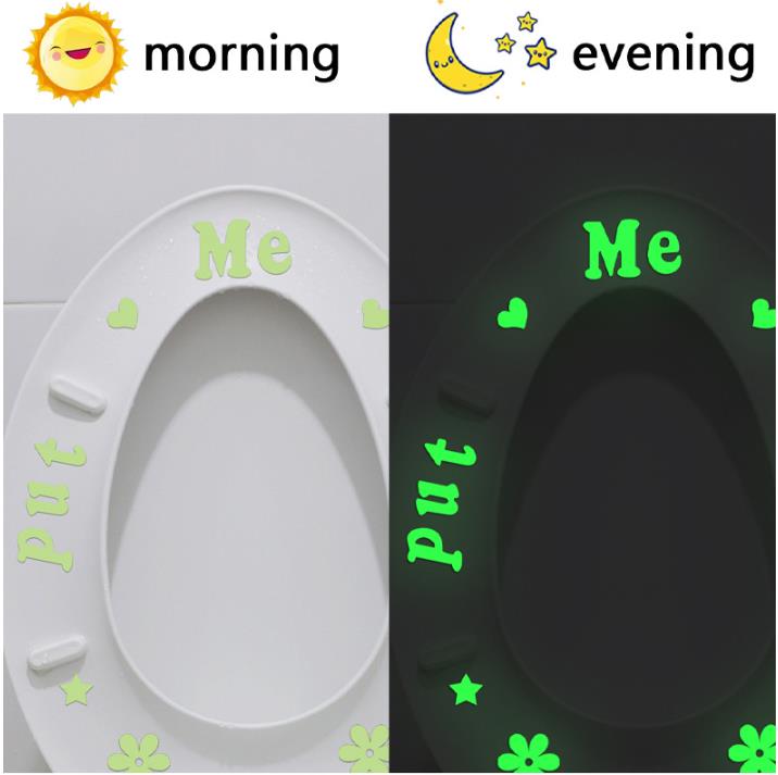 Sada svietiacich samolepiek na záchodovú dosku