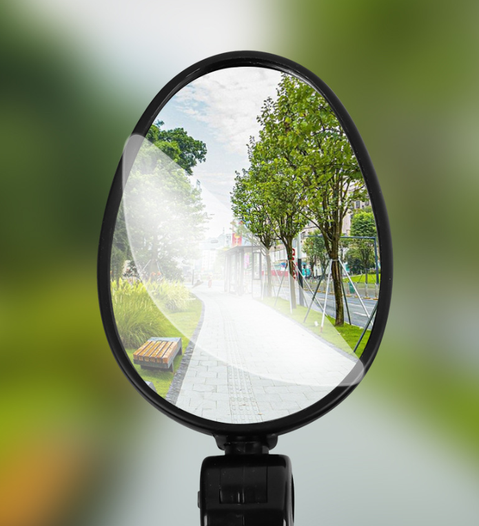 Cyklistické spätné zrkadlo na riadidlá (1 ks, čierne)