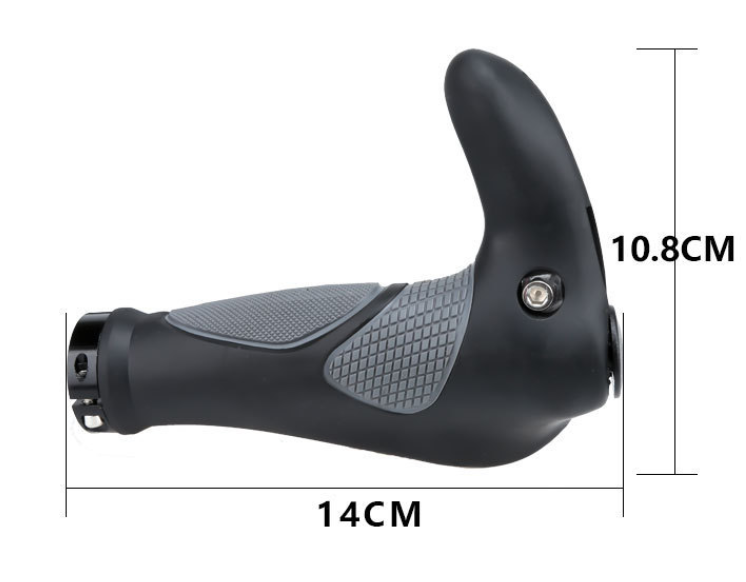 Ergonomické rohy na bicykel (1 pár, čierna farba)