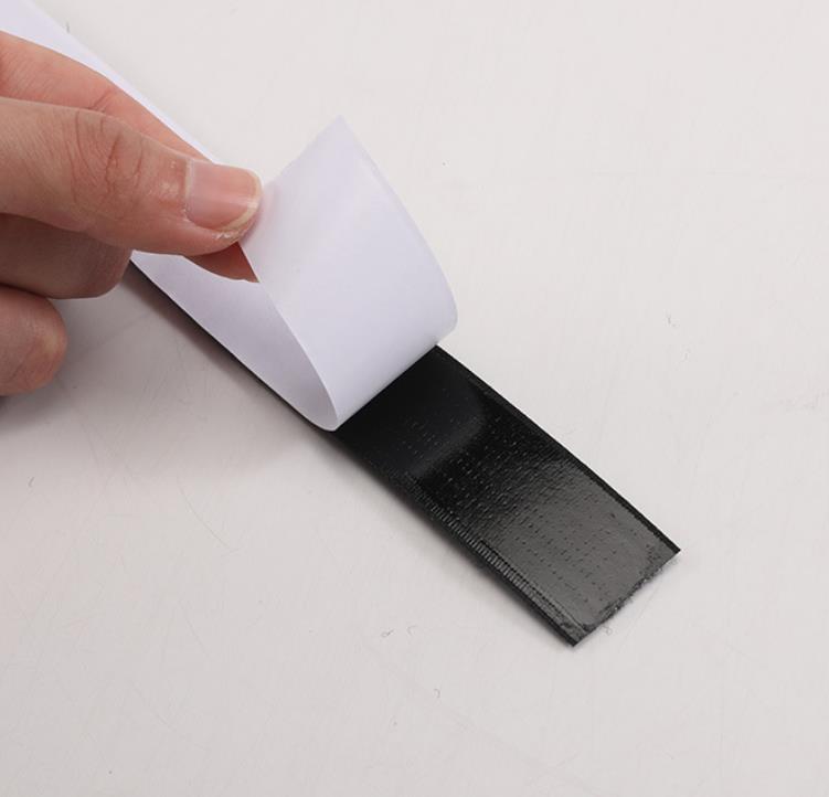 Samolepiace suchý zips (Velcro) – čierny, 2× 25 m, šírka 50 mm