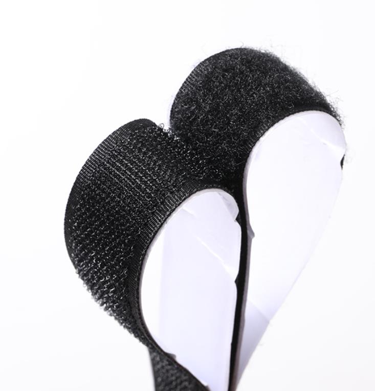 Samolepiace suchý zips (Velcro) – čierny, 2× 100cm, šírka 20 mm