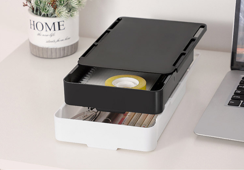 Zásuvkový organizér pod stůl – bílý (větší)