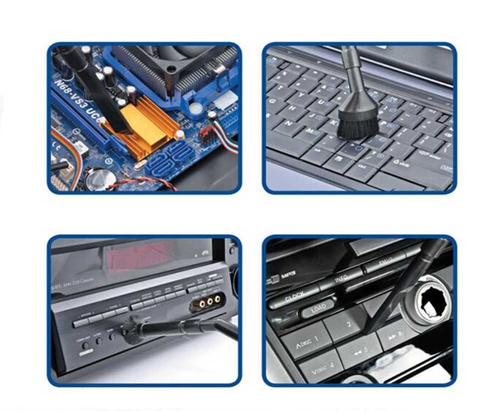 Sada nástavcov pre detailné čistenie vysávačom (8 ks)